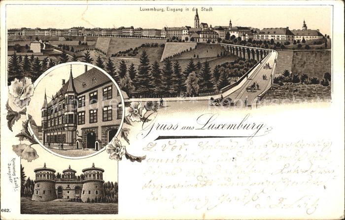 LUXEMBOURG  Luxemburg Eingang in die Stadt