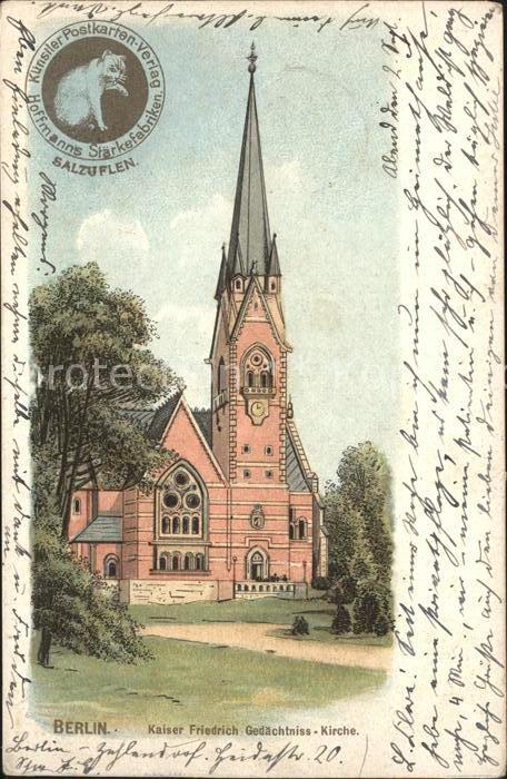 BERLIN  CITY Kaiser Friedrich Gedaechtniskirche