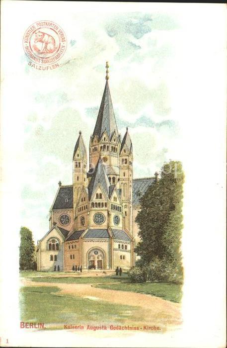 BERLIN  CITY Kaiserin Augustus Gedaechtniskirche