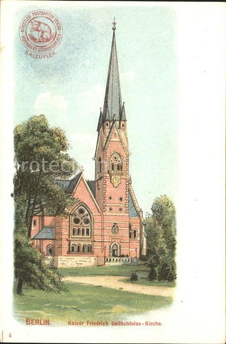 BERLIN  CITY Kaiser Friedrich Gedaechniskirche