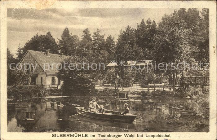 Leopoldstal Lippe Silbermuehle Teutoburger Wald Bootspartie
