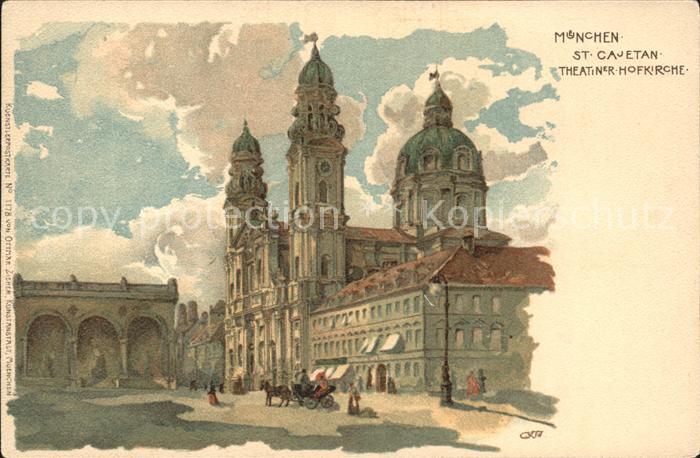 Muenchen Bayern St Cajetan Theater Hofkirche