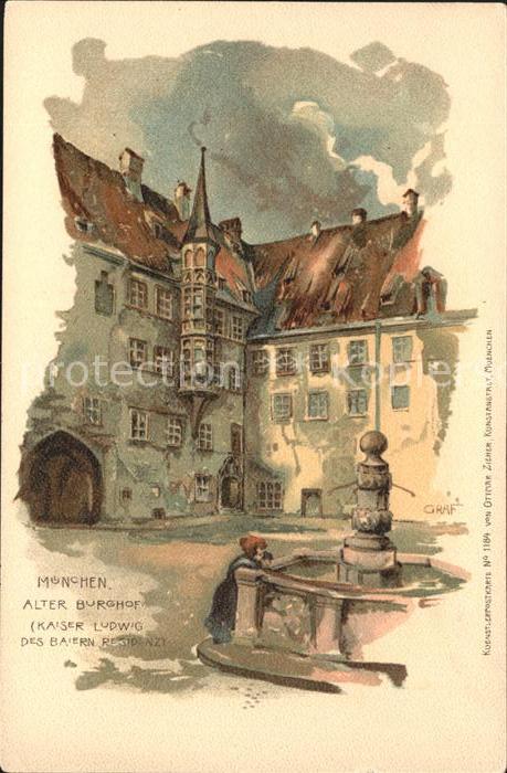 Muenchen Bayern Alter Burghof