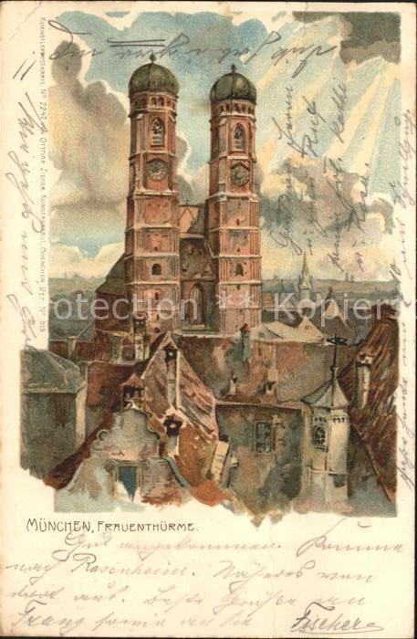 Muenchen Bayern Frauenthuerme