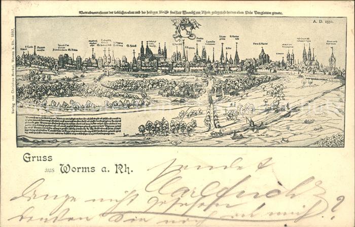 Worms Rhein Staedtebild