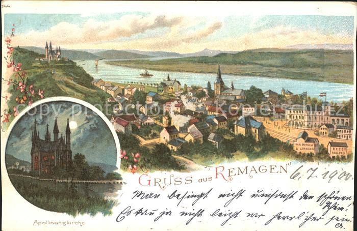 REMAGEN Rheinland-Pfalz Panorama Apollinariskirche