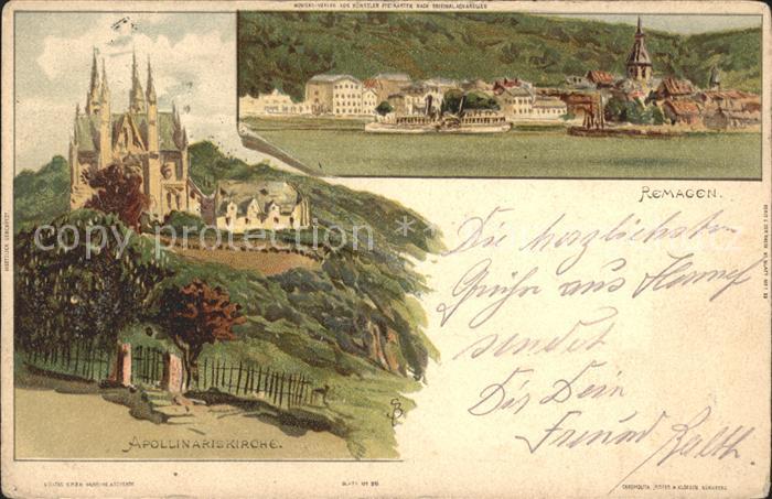 REMAGEN Rheinland-Pfalz Apollinariskirche Gesamtansicht