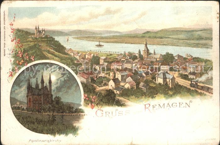 REMAGEN Rheinland-Pfalz Apollinariskirche Panorama