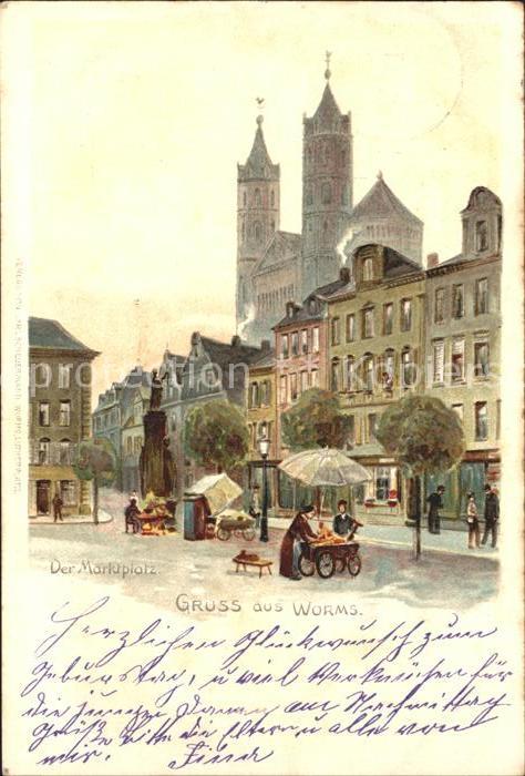 Worms Rhein Marktplatz