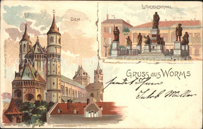 Worms Rhein Dom Lutherdenkmal