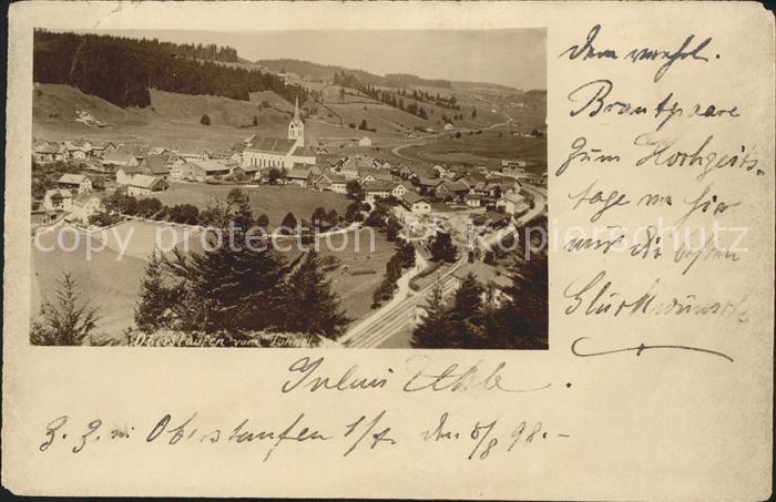 Oberstaufen Oberallgaeu Bayern Totalansicht