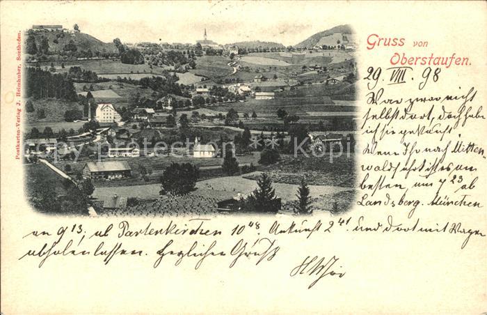 Oberstaufen Oberallgaeu Bayern Ortsansicht