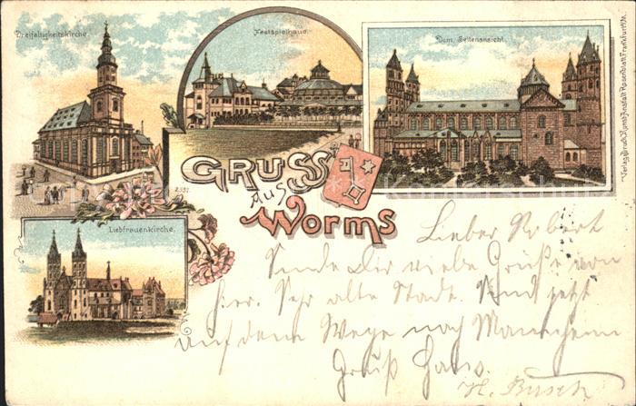 Worms Rhein Liebfrauenkirche Festspielhaus Dreifaltigkeitskirche Dom