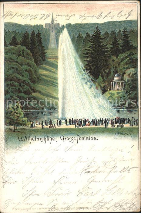 Wilhelmshoehe Kassel Grosse Fontaine