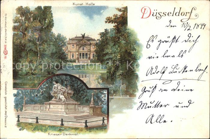 DuessELDORF  CITY Kunsthalle Kriegerdenkmal