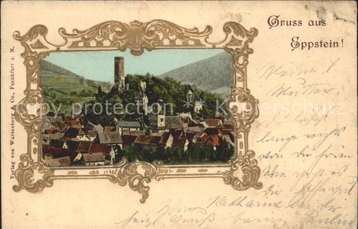 Eppstein Taunus Ortsansicht mit Burg