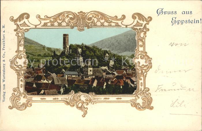 Eppstein Taunus Ortsansicht mit Burg
