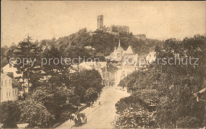 Koenigstein Taunus Frankfurter Strasse und Ruine