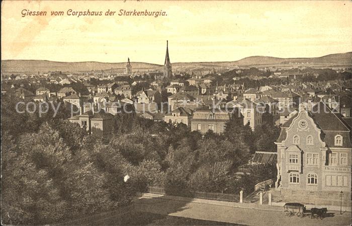 Giessen Lahn Stadtblick vom Corpshaus