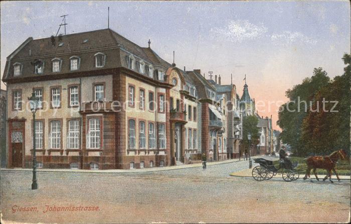 Giessen Lahn Johannisstrasse Pferdekutsche