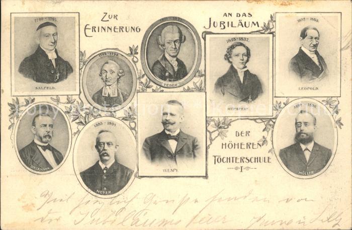 HANNOVER  CITY Jubilaeum Hoehere Toechterschule Portraits des Lehrerkollegiums