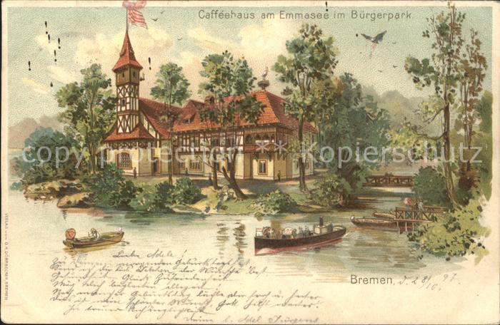 BREMEN  CITY Caffeehaus am Emmasse Buergerpark