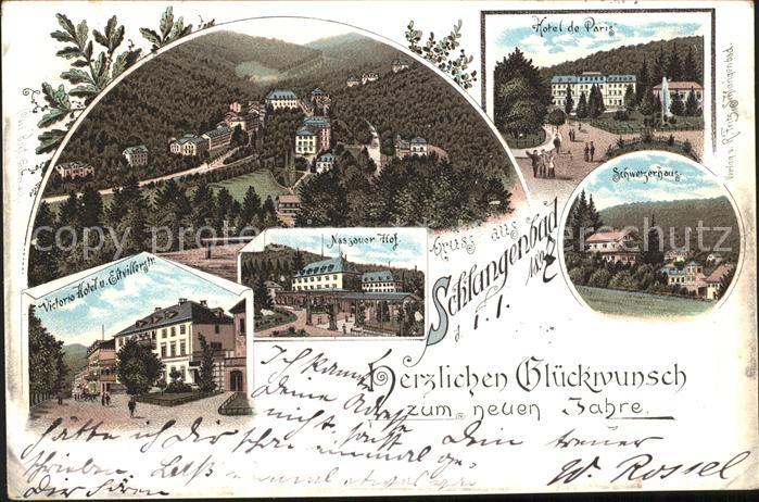 Schlangenbad Taunus Victoria Hotel Nassauer Hof Hotel de Paris Schweizerhaus