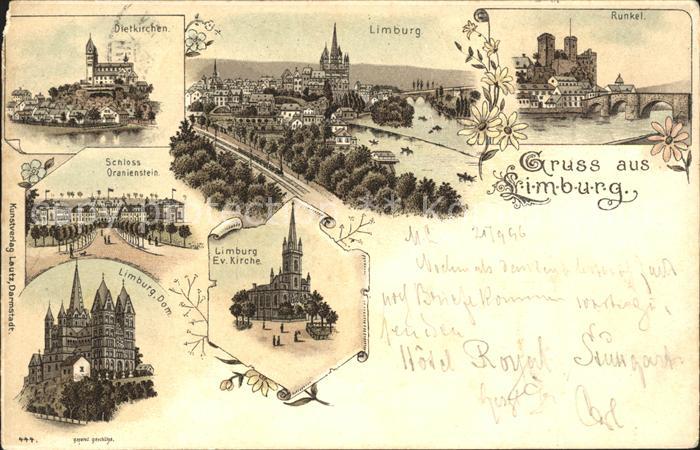 Limburg Lahn Panorama Dom Lahnbruecke Ev Kirche Runkel Schloss Oranienstein Diet
