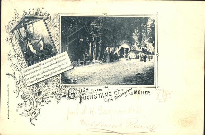 Koenigstein Taunus Cafe Retaurant Mueller Fuchstanz