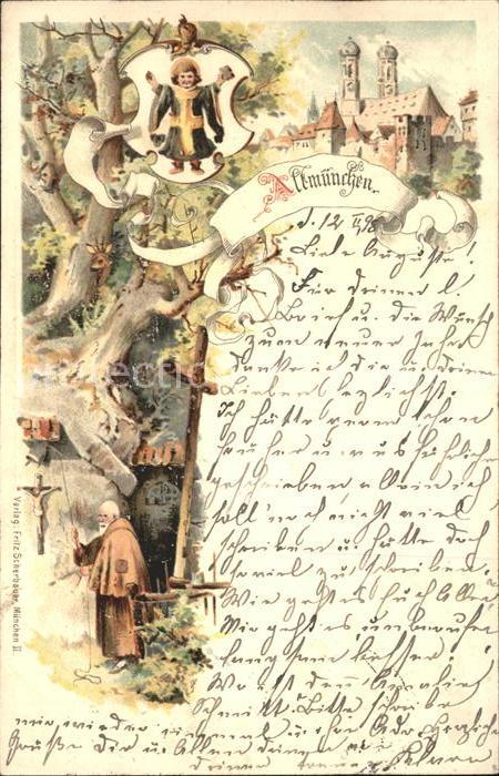 Muenchen Bayern Kuenstlerkarte