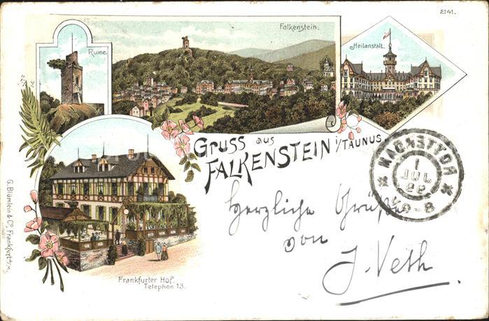 Falkenstein Taunus Panorama Heilanstalt Frankfurter Hof