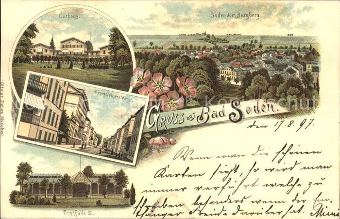 Bad Soden Taunus Kurhaus Panorama Trinkhalle Koenigsteinerstr