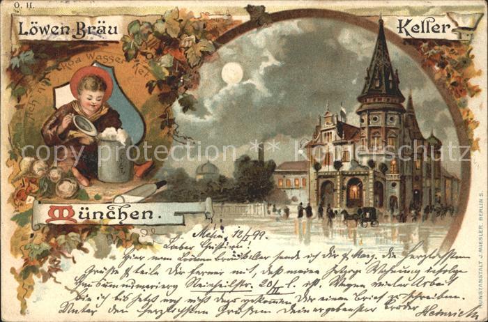 Muenchen Bayern Loewenbraeu Keller