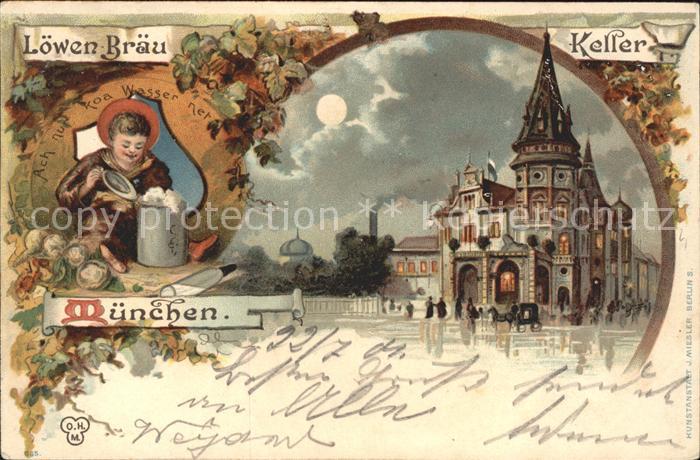 Muenchen Bayern Loewenbraeu Keller