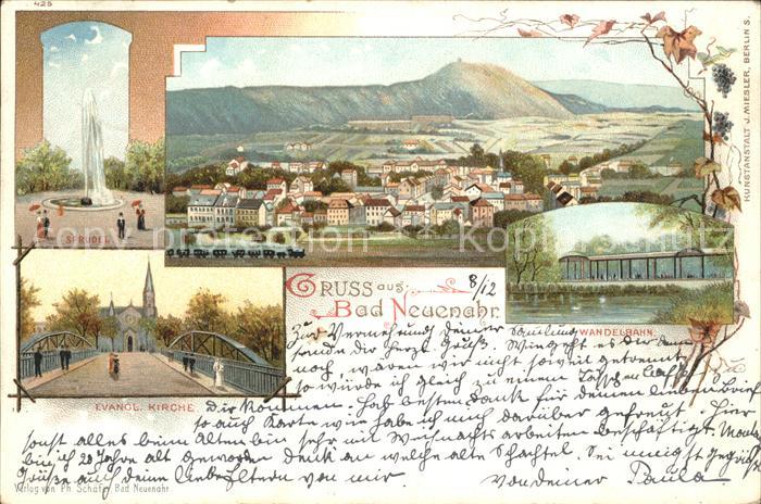 Bad Neuenahr-Ahrweiler Panorama Sprudel Ev Kirche Wandelbahn