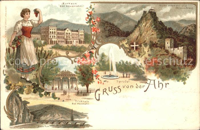 Bad Neuenahr-Ahrweiler Kurhaus Trinkhalle Sprudel Ruine Altenahr Weisses Kreuz