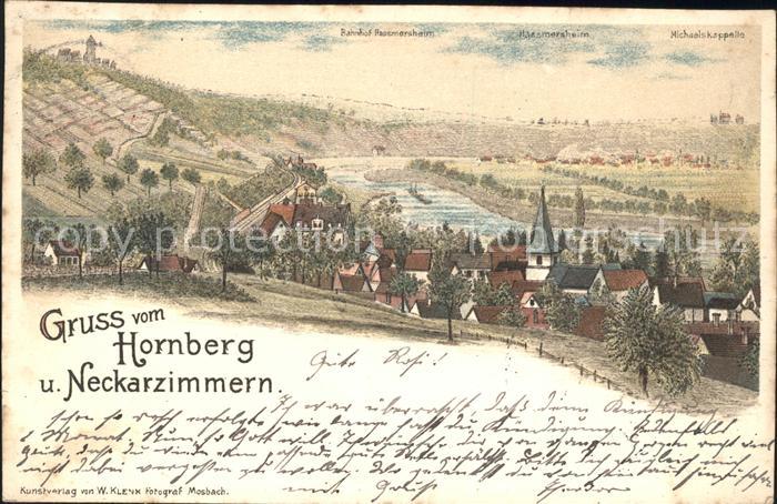 Neckarzimmern und Hornberg Panorama