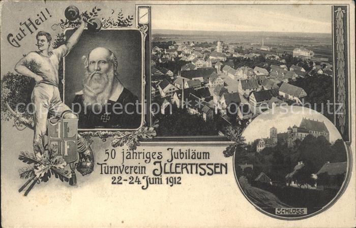 Illertissen Stadtblick Schloss 50jaehriges Turnverein Jubilaeum