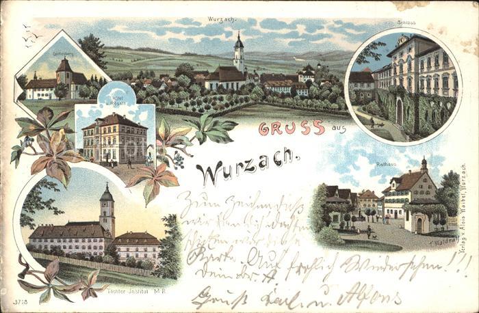 Bad Wurzach Panorama Hotel Roessle Toechter Institut Rathaus Schloss