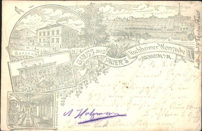 Hochheim Main Hochheimer Weinstube Garten Teilansichten