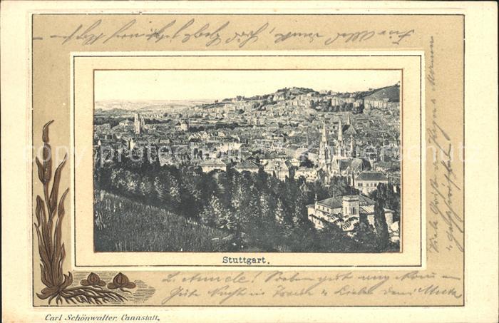 STUTTGART  CITY Blick ueber die Stadt