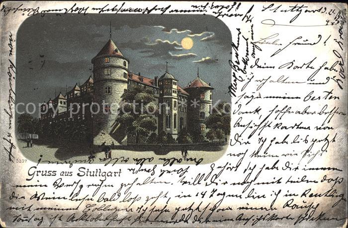 STUTTGART CITY Altes Schloss im Mondschein