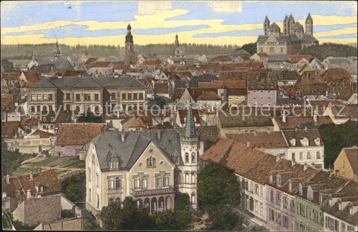 Speyer Rhein Stadtbild mit Dom