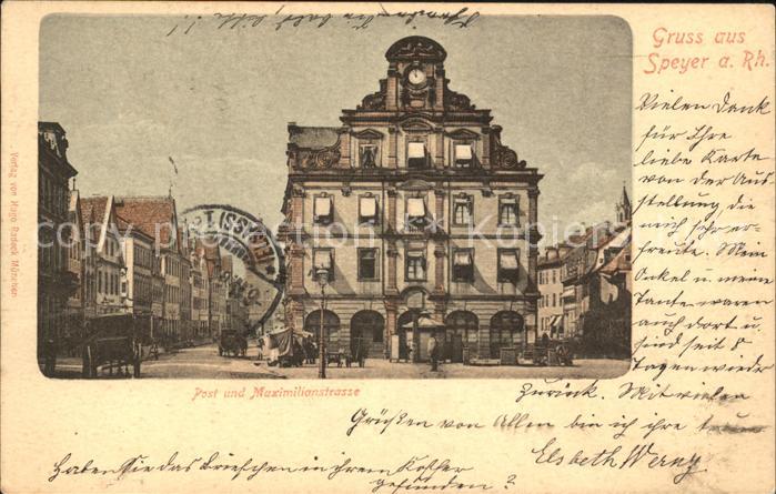 Speyer Rhein Post Maximilianstrasse