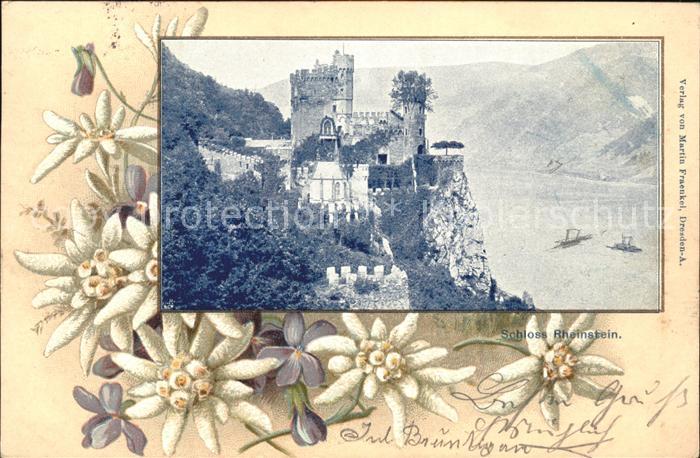 Trechtingshausen Schloss Rheinstein Blumen