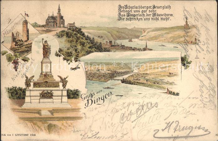 Bingen Rhein Maeuseturm Nationaldenkmal Niederwald