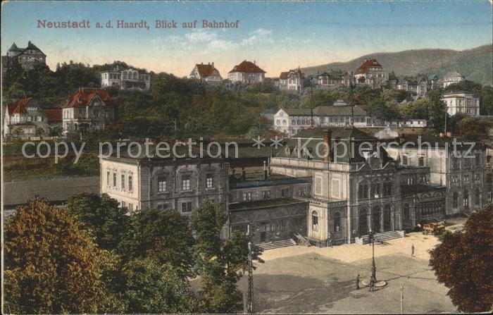 Neustadt Haardt Blick auf Bahnhof