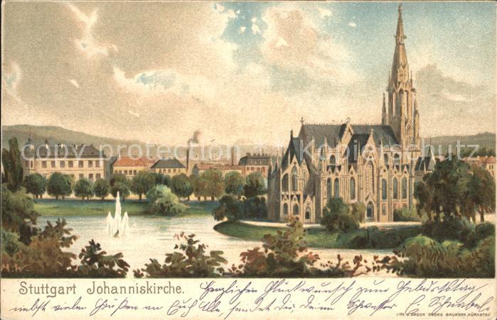 STUTTGART  CITY Johanniskirche See