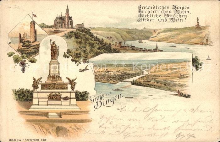 Bingen Rhein Burg Nationaldenkmal Rochus Kapelle Nahemuendung Deutsche Reichspos
