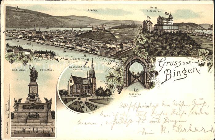 Bingen Rhein Hotel Rochusberg Burg Klopp Nationaldenkmal Niederwald Rochuskapell